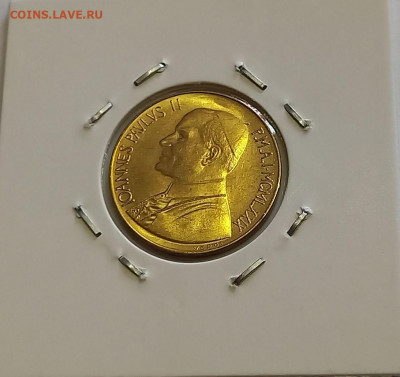 Ватикан 20 лир 1979. Тираж - 170 000 шт. - 8