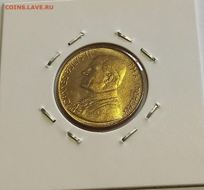 Ватикан 20 лир 1980. Тираж - 170 000 шт. - 9