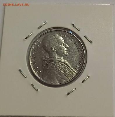 Ватикан 50 лир 1955. Тираж - 180 000 шт. - 8