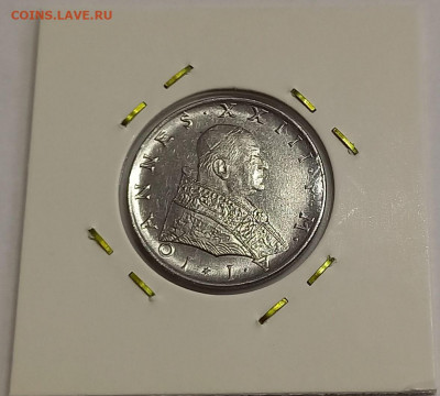 Ватикан 50 лир 1959. Тираж - 25 000 шт. - 8