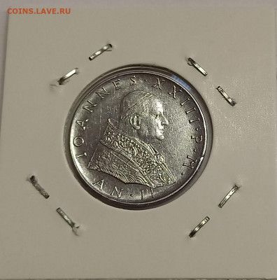 Ватикан 50 лир 1960. Тираж - 25 000 шт. - 8