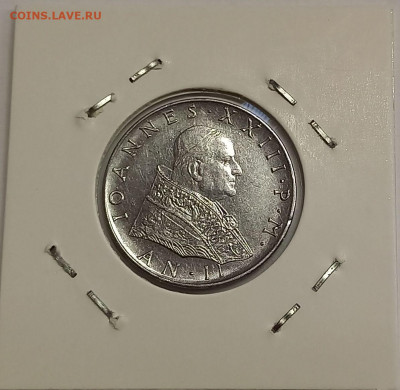 Ватикан 50 лир 1960. Тираж - 25 000 шт. - 7