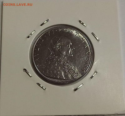 Ватикан 50 лир 1963. UNC. Тираж - 60 000 шт. - 11