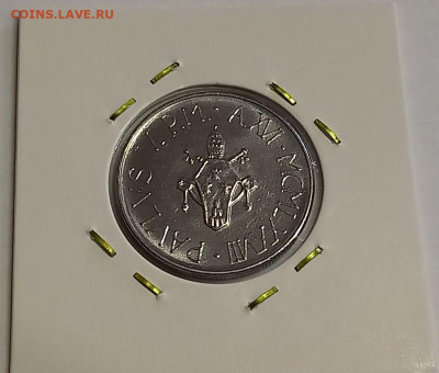 Ватикан 50 лир 1978. UNC. Тираж - 120 000 шт. - 12