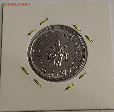 Ватикан 50 лир 1978. UNC. Тираж - 120 000 шт. - 11