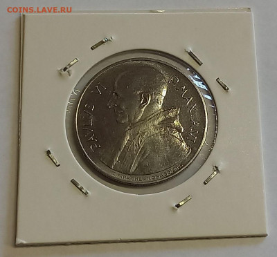 Ватикан 100 лир 1968. UNC. Тираж - 100 000 шт. - 11