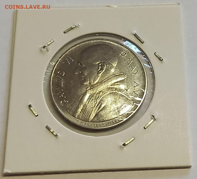 Ватикан 100 лир 1968. UNC. Тираж - 100 000 шт. - 8