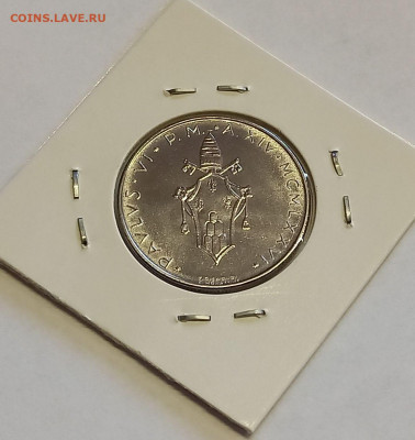 Ватикан 100 лир 1976. UNC. Тираж - 150 000 шт. - 9