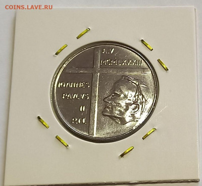 Ватикан 100 лир 1983. UNC. Тираж - 110 000 шт. - 7