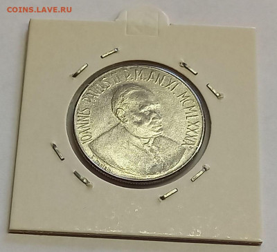 Ватикан 100 лир 1989. UNC. Тираж - 60 000 шт. - 9