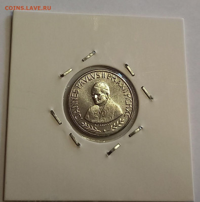 Ватикан 100 лир 1990. UNC. Тираж - 48 000 шт. - 12