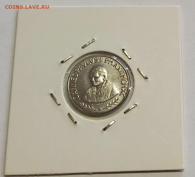 Ватикан 100 лир 1990. UNC. Тираж - 48 000 шт. - 8