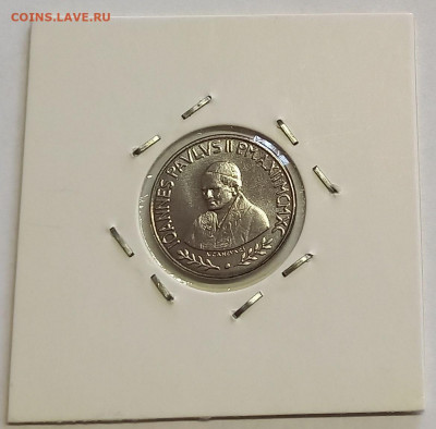 Ватикан 100 лир 1990. UNC. Тираж - 48 000 шт. - 7