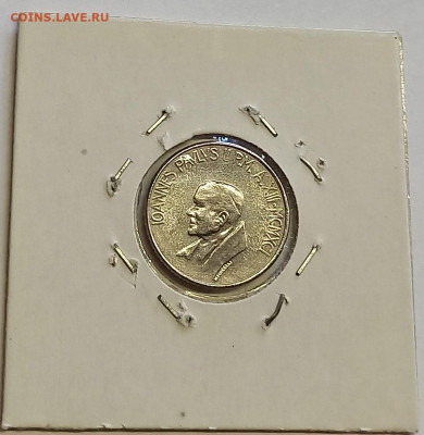 Ватикан 100 лир 1991. UNC. Тираж - 48 000 шт. - 9