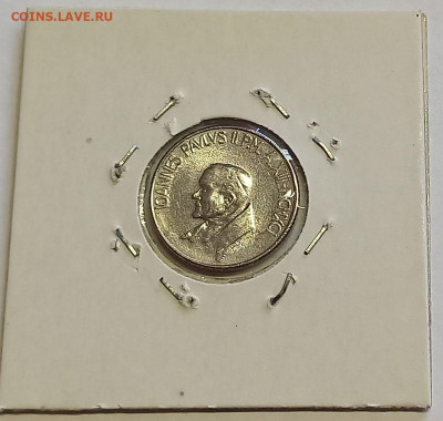 Ватикан 100 лир 1991. UNC. Тираж - 48 000 шт. - 7