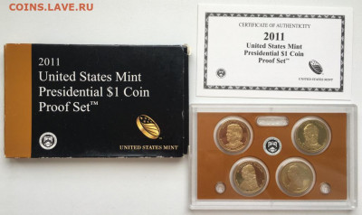 набор США 1$ доллар 2011 серия Президенты Пруф Proof коробка - nabor_ssha_1_dollar_2011_serija_prezidenty_pruf_proof_korobka_sertifikat (2)