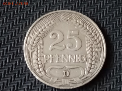 Германия 25 пфеннигов 1909 г. D - IMG_20211215_122813