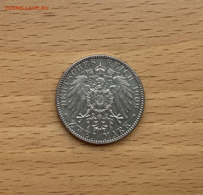 Саксония 2 марки 1909 Лейпцигский университет 500 лет - IMG_6114.JPG