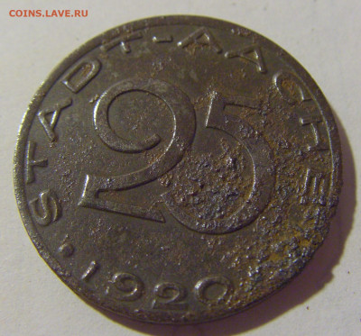 Нотгельд 25 пф 1920 Аахен №1 19.08.22 22:00 М - CIMG7569.JPG