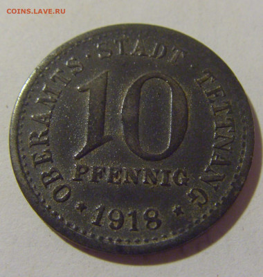 Нотгельд 10 пф 1918 Теттнанг №1 19.08.22 22:00 М - CIMG7591.JPG