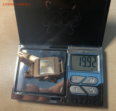 Золотые часы с браслетом - часы 004