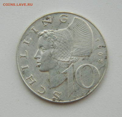 Австрия 10 шиллингов 1968 г. (Ag) до 18.08.22 - DSCN1741.JPG
