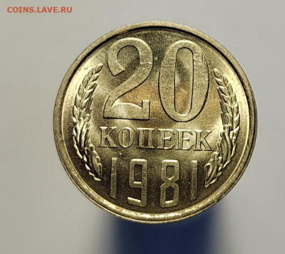 20 копеек 1981 UNC с 1 рубля! (18 авг 21:30) - IMG_20220810_183050_edit_559549308278787