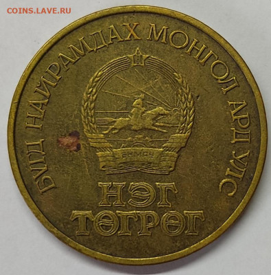 Монголия, 1 тугрик, 50 лет революции, до 18.08.22г. - IMG_20220814_161352