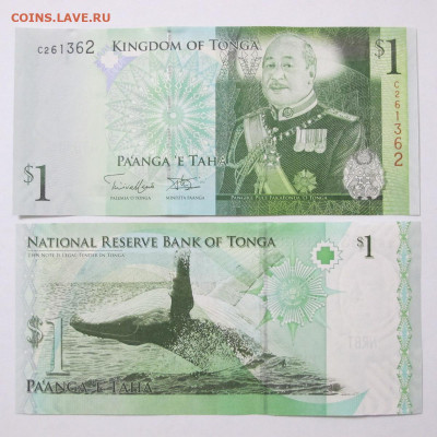 Королевство Тонга 1 паанга 2008 год UNC пресс - Тонга 1 паанга 2008 год.JPG