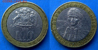Чили - 100 песо 2005 года (БИМ) до 21.08 - Чили 100 песо, 2005