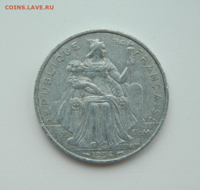 Французская Новая Каледония 5 франков 1994 г.(Фауна)до 23.08 - DSCN1765.JPG