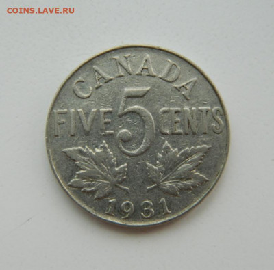 Канада 5 центов 1931 г. до 23.08.22 - DSCN1800.JPG