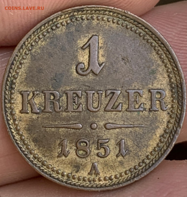 1 крейцер 1851 года, оценка - 8A30BE2E-DD65-4896-9048-34359E5CE795