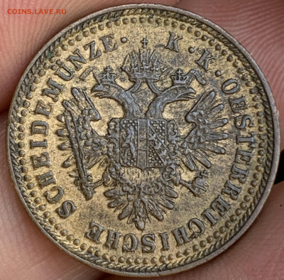 1 крейцер 1851 года, оценка - CBA0FC8B-57EC-4CEE-A009-D25D2AFEC0CD