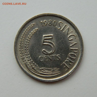 Сингапур 5 центов 1980 г. (Фауна) до 25.08.22 - DSCN2257.JPG