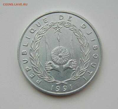 Джибути 5 франков 1991 г. (Фауна) до 25.08.22 - DSCN2262.JPG
