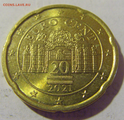 20 евроцентов 2021 Австрия №1 25.08.22 22:00 М - CIMG9182.JPG