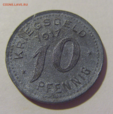 Нотгельд 10 пф 1917 Бармен №2 27.08.2022 22:00 МСК - CIMG9764.JPG