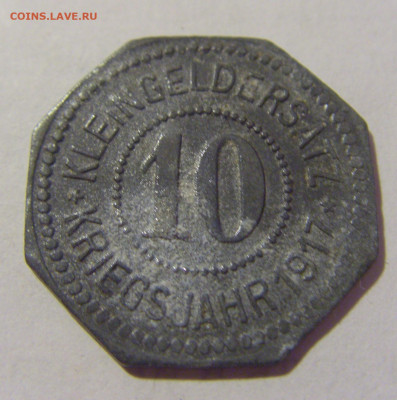 Нотгельд 10 пф 1917 Берхинг №1 27.08.2022 22:00 МСК - CIMG9792.JPG