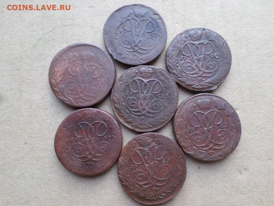 5 копеек 1758-1761 г. 7 шт. до 24.08.2022 г. в 22.00 - SAM_3991.JPG