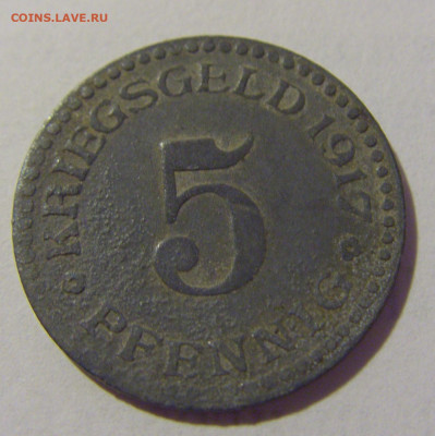 Нотгельд 5 пф 1917 Кассель №1 27.08.2022 22:00 МСК - CIMG9876.JPG