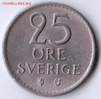 ШВЕЦИЯ 25 эре 1963 г. до 29.08.22 г. в 23.00 - 045