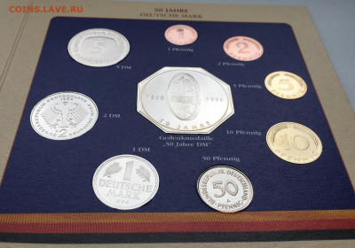 набор ФРГ 50 лет Немецкой марке 1948-1998 Жетон с монетой - IMG_0637.JPG