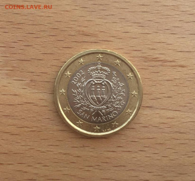 биметалл 1 евро Сан-Марино 2002 UNC - bimetall_1_evro_san_marino_2002_unc