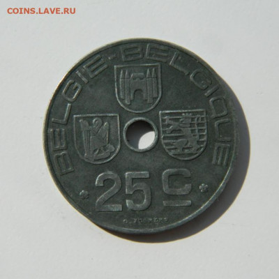 Бельгия 25 сантимов 1943 г. (Цинк) до 29.08.22 - DSCN2381.JPG
