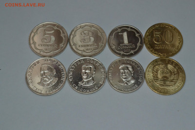 Таджикистан 2022 год UNC 50 набор 50 дирам 1,3,5 сомони - DSC_2081.JPG
