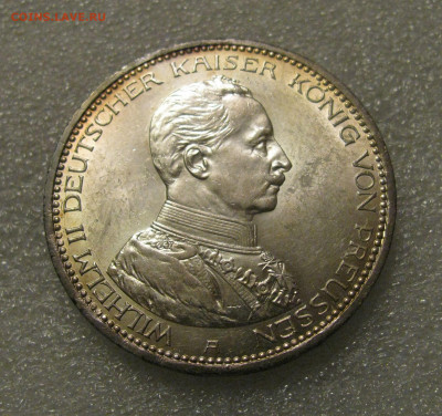 Пруссия. Император Вильгельм II. 5 МАРОК 1914 года. UNC. - 5Марок1914 (2).JPG