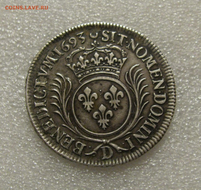 Королевство Франция. Людовик XIV. ½ ЭКЮ 1693 года. RR - Люд (5).JPG