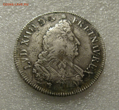 Королевство Франция. Людовик XIV. ½ ЭКЮ 1693 года. RR - Люд (2).JPG