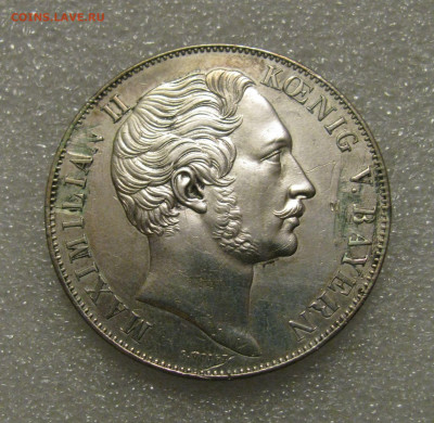 Королевство Бавария. Максимилиан II. 2 ГУЛЬДЕНА 1855 года. - 2гл.JPG